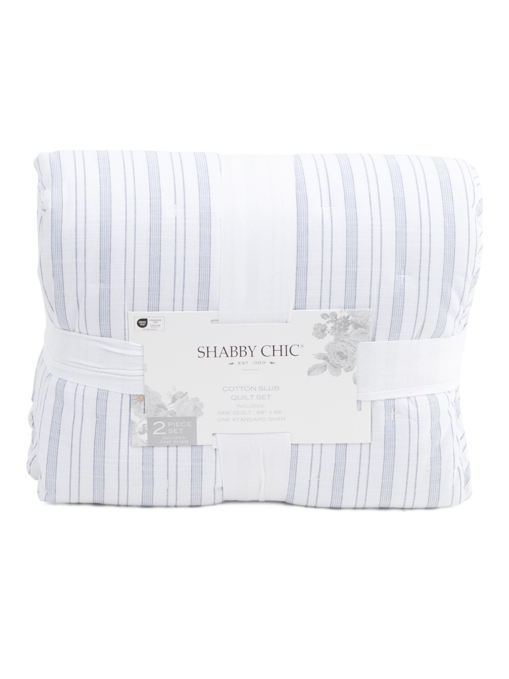 SHABBY CHIC Shane Stripe Slub Woven Comforter Set